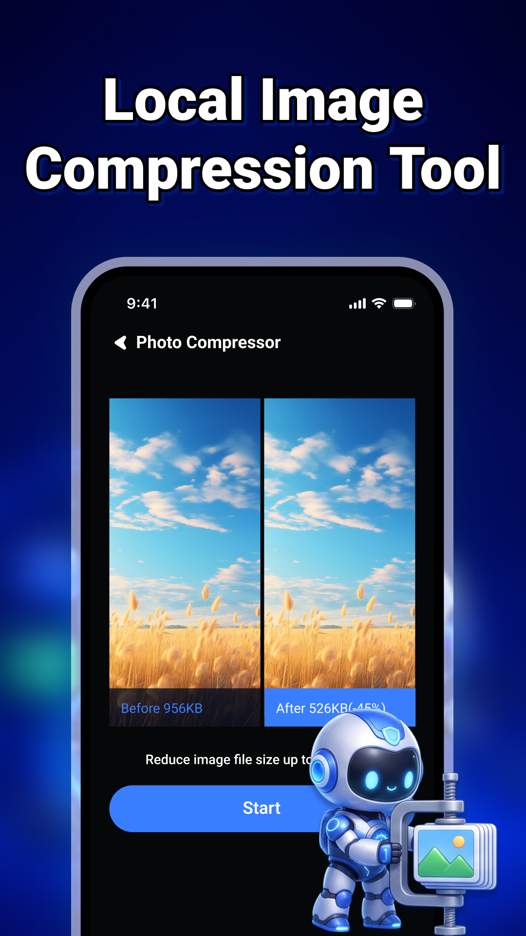 Photo Compressor screen